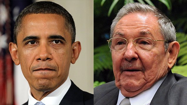 Barack Obama et Raul Castro Barack Obama et Raul Castro