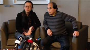 Lin Diran en compagnie de son interprète Lin Diran en compagnie de son interprète