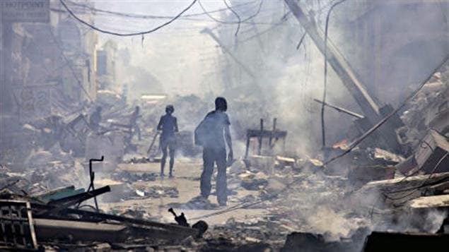 Scène de désolation dans un quartier de Port-au-Prince en 2010 (archives) Scène de désolation dans un quartier de Port-au-Prince en 2010 (archives)