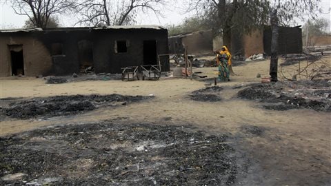 La ville de Baga après une attaque de Boko Haram en avril 2013 La ville de Baga après une attaque de Boko Haram en avril 2013