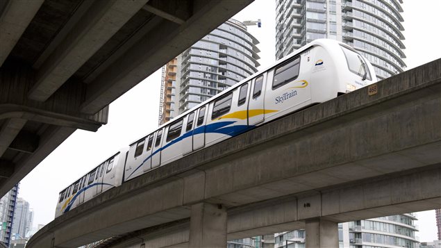 Skytrain à Vancouver Skytrain à Vancouver
