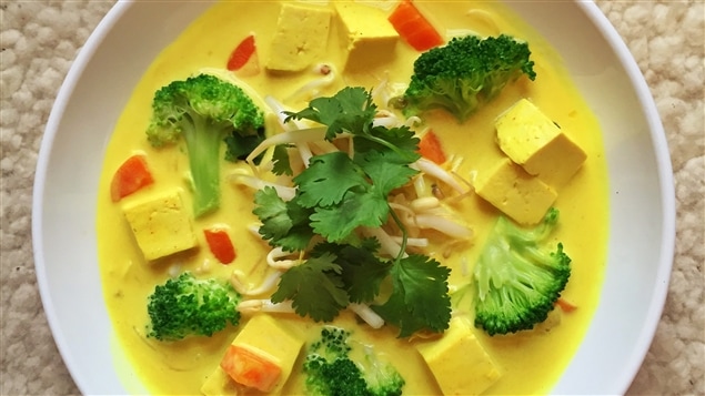Cari vert et tofu au gingembre - K pour Katrine