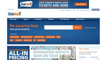 Le site StubHub se décrit comme le numéro un mondial de la revente de billets. Le site StubHub se décrit comme le numéro un mondial de la revente de billets.
