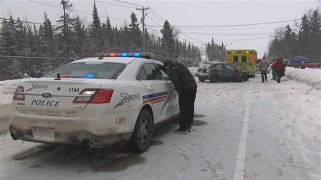 Un accident est survenu sur la route 170. Un accident est survenu sur la route 170.