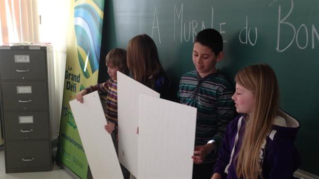 Le défi Bâtir ma région était à l'école de Val D'Espoir, près de Percé. Le défi Bâtir ma région était à l'école de Val D'Espoir, près de Percé.