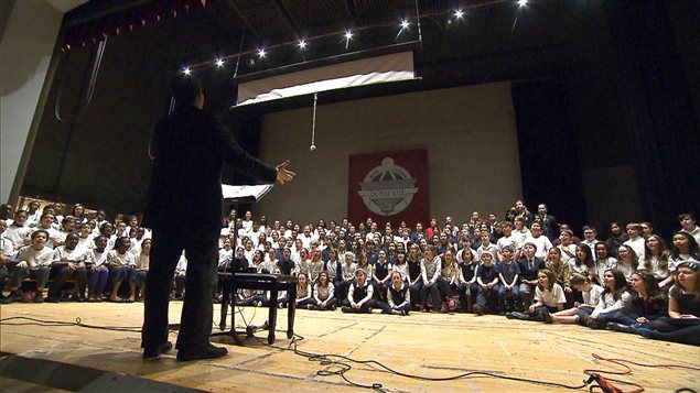 La chorale en répétition La chorale en répétition