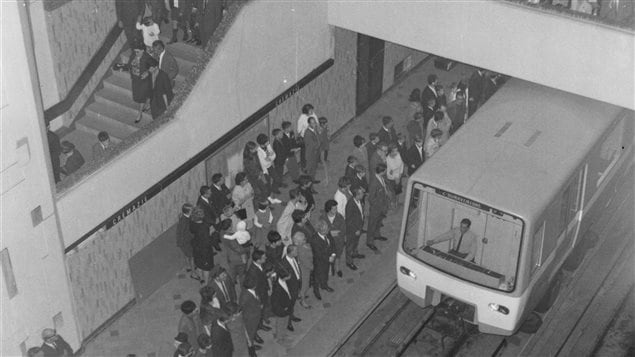 L'inauguration du métro de Montréal, en 1966 L'inauguration du métro de Montréal, en 1966