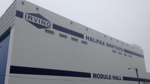 Le chantier naval d'Irving à Halifax Le chantier naval d'Irving à Halifax