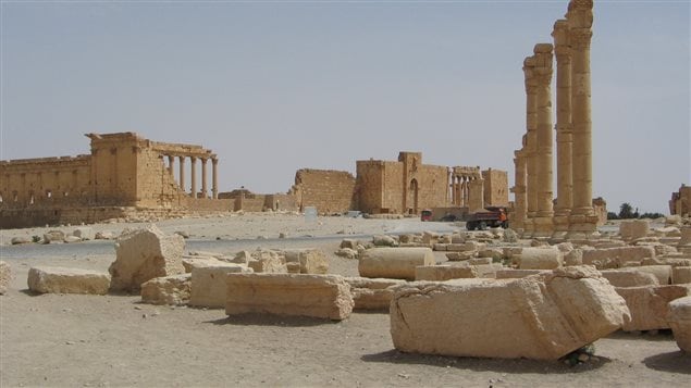 L'extérieur du temple de Bel, à Palmyre en Syrie L'extérieur du temple de Bel, à Palmyre en Syrie