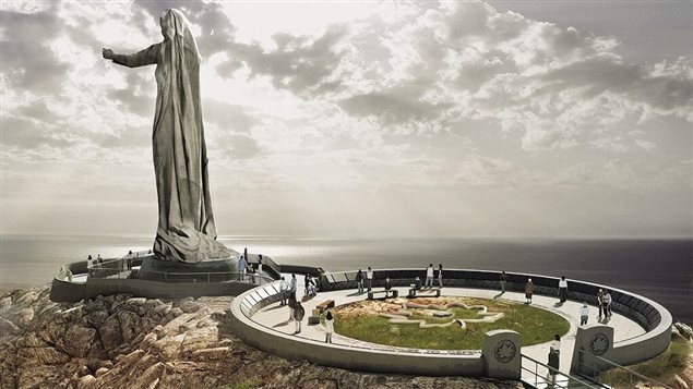 Une illustration du projet de monument « Mère Canada » Une illustration du projet de monument « Mère Canada »