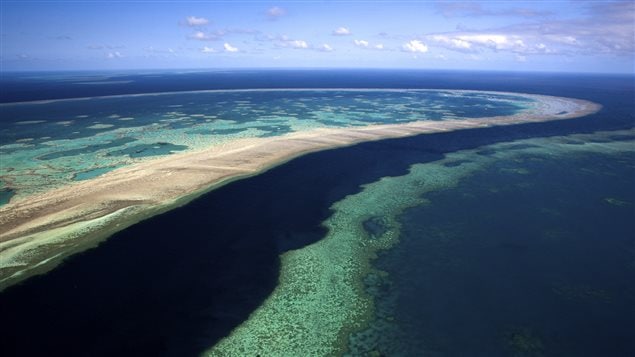 La Grande Barrière de corail s'étend sur 2000 km le long de la côte du Queensland, en Australie. La Grande Barrière de corail s'étend sur 2000 km le long de la côte du Queensland, en Australie.