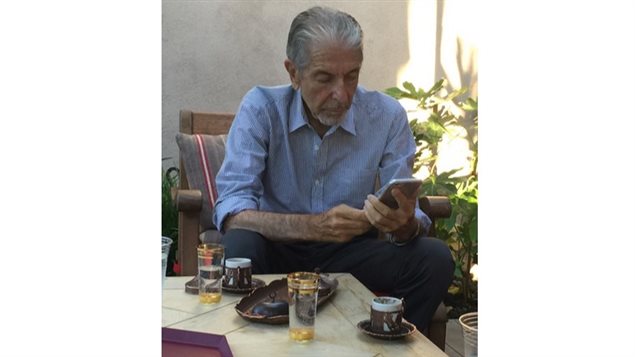 Photo de Leonard Cohen prise le 11 juillet 2015 Photo de Leonard Cohen prise le 11 juillet 2015