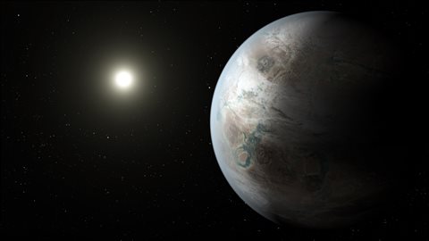 Impression artistique de l'exoplanète Kepler-452b Impression artistique de l'exoplanète Kepler-452b