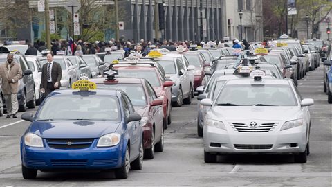 Des taxis à Montréal (archives) Des taxis à Montréal (archives)