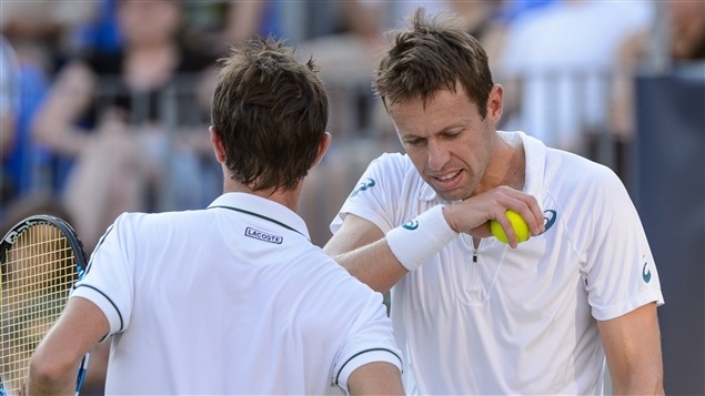 Daniel Nestor et Édouard Roger-Vasselin. Daniel Nestor et Édouard Roger-Vasselin.