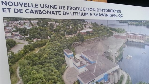 Le projet d'usine de production d'hydroxyde et de carbonate de lithium à Shawinigan Le projet d'usine de production d'hydroxyde et de carbonate de lithium à Shawinigan