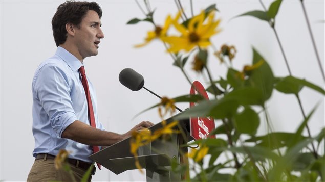 Justin Trudeau à Trois-Rivières, le 2 septembre Justin Trudeau à Trois-Rivières, le 2 septembre