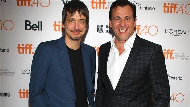 Le réalisateur Philippe Falardeau et l'acteur Patrick Huard au Festival international du film de Toronto Le réalisateur Philippe Falardeau et l'acteur Patrick Huard au Festival international du film de Toronto