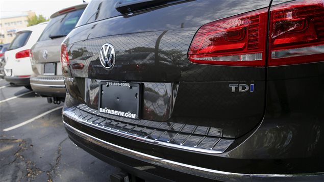 Une Volkswagen Touareg TDI grise Une Volkswagen Touareg TDI grise