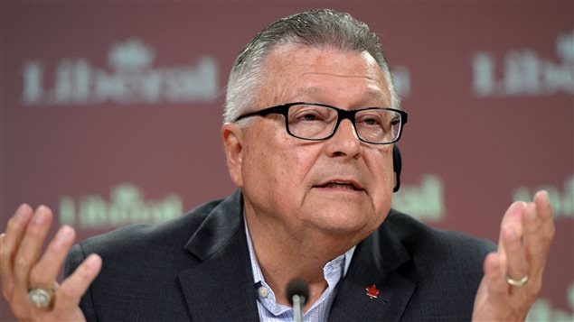 Le député libéral Ralph Goodale, le 5 août dernier. Le député libéral Ralph Goodale, le 5 août dernier.