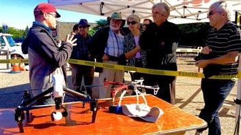 Une démonstration de drones à Radio-Canada Une démonstration de drones à Radio-Canada
