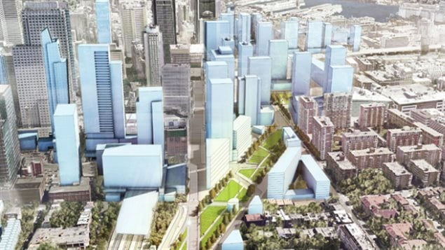 Le projet du nouveau Quartier des gares de Montréal.