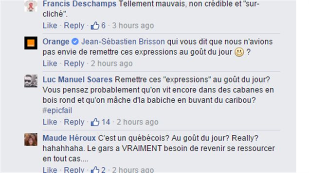 Discussions sur la page d'Orange Discussions sur la page d'Orange