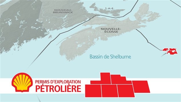 Permis d'exploration pétrolière de Shell dans le bassin de Shelburne Permis d'exploration pétrolière de Shell dans le bassin de Shelburne