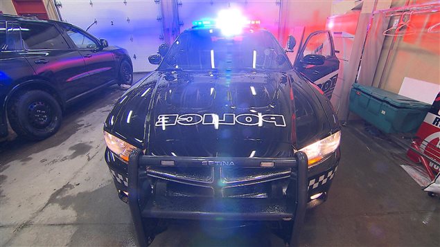 Un véhicule de la police innue de Uashat-Maliotenam Un véhicule de la police innue de Uashat-Maliotenam