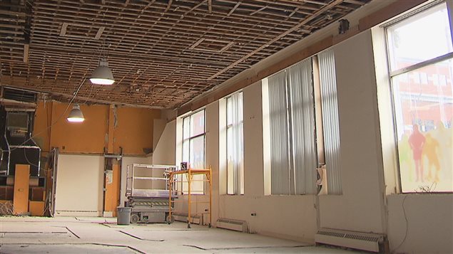 L'intérieur du futur Bistro-Brasserie Les Soeurs Grises en rénovation L'intérieur du futur Bistro-Brasserie Les Soeurs Grises en rénovation
