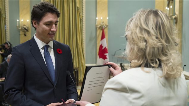 Justin Trudeau prête serment comme 23e premier ministre du Canada Justin Trudeau prête serment comme 23e premier ministre du Canada