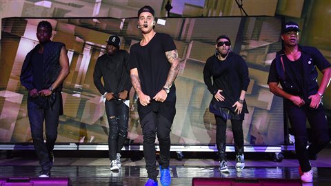 Justin Bieber, lors du Billboard Hot 100 Music Festival à New York en août 2015 Justin Bieber, lors du Billboard Hot 100 Music Festival à New York en août 2015