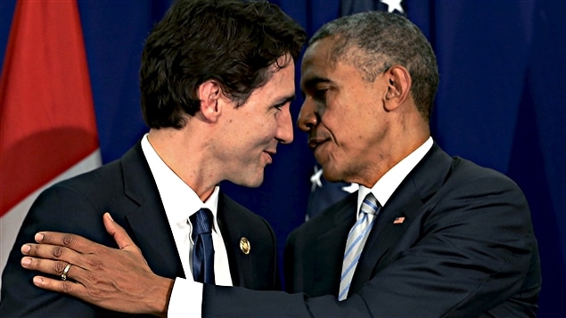 Justin Trudeau et Barack Obama à Manille Justin Trudeau et Barack Obama à Manille