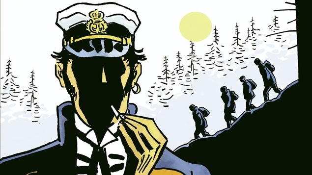 Détail de la couverture du plus récent album de la série <i>Corto Maltese</i>