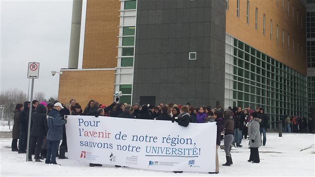 Manifestation UQAT, 30 novembre 2015 Manifestation UQAT, 30 novembre 2015