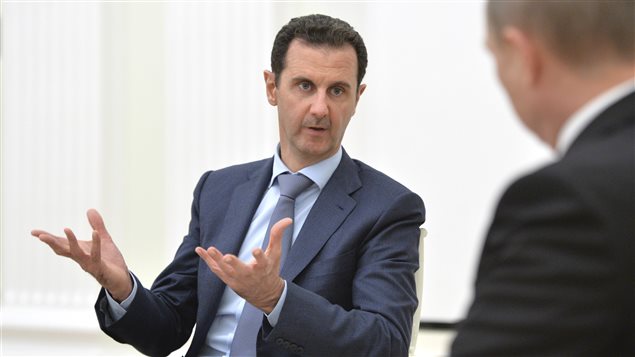 Le président Bachar al-Assad lors d'une rencontre avec le président russe, Vladimir Poutine Le président Bachar al-Assad lors d'une rencontre avec le président russe, Vladimir Poutine