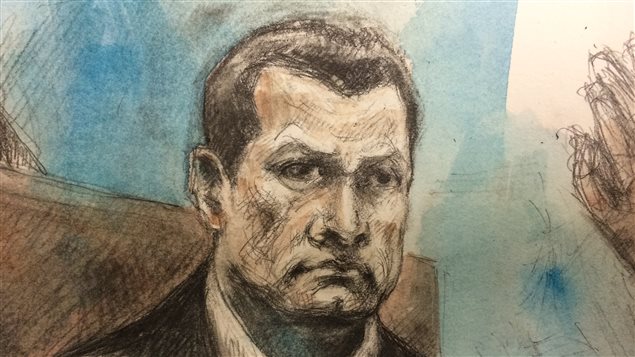 James Forcillo témoigne durant son procès James Forcillo témoigne durant son procès