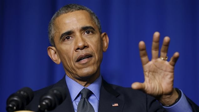 Barack Obama en conférence de presse à Paris, le 1er décembre 2015. Barack Obama en conférence de presse à Paris, le 1er décembre 2015.