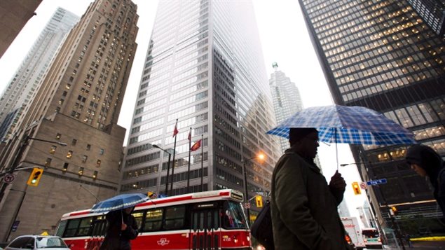 Canada's five major banks dominate the skyline on Bay Street in Toronto. Profits are in the billions, and so are executive bonuses agin this year Canada's five major banks dominate the skyline on Bay Street in Toronto. Profits are in the billions, and so are executive bonuses agin this year