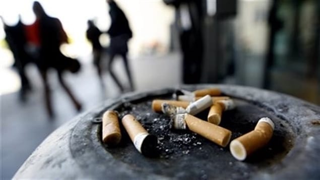 Des mégots de cigarettes dans un cendrier Des mégots de cigarettes dans un cendrier