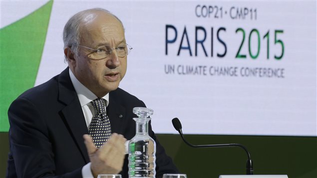 Le président de la conférence sur le climat de Paris, Laurent Fabius Le président de la conférence sur le climat de Paris, Laurent Fabius
