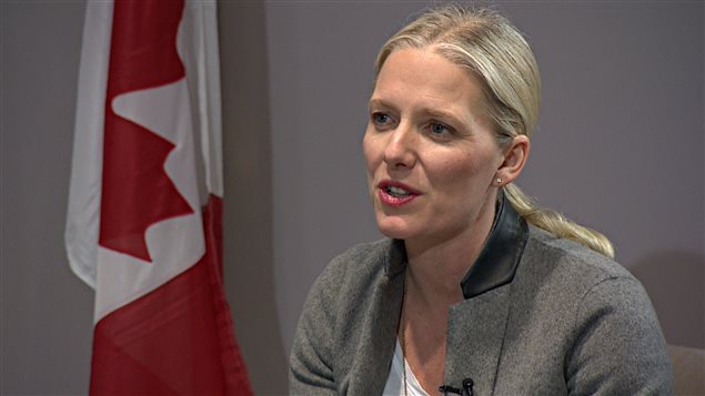 La ministre de l'Environnement du Canada, Catherine McKenna La ministre de l'Environnement du Canada, Catherine McKenna