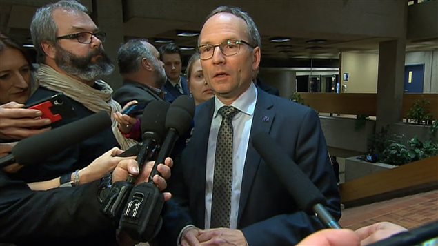 Le président du Conseil du Trésor, Martin Coiteux, à Québec, le 17 décembre Le président du Conseil du Trésor, Martin Coiteux, à Québec, le 17 décembre