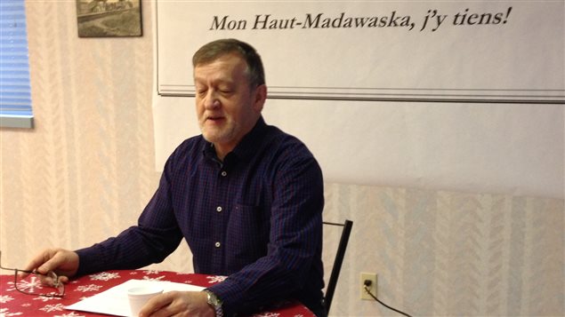 Réginald Nadeau est le coprésident du comité de l'étude de faisabilité, regroupement Haut-Madawaska. Réginald Nadeau est le coprésident du comité de l'étude de faisabilité, regroupement Haut-Madawaska.