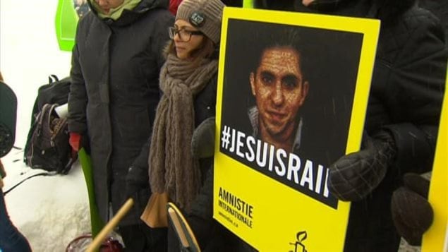 Manifestation de soutien au blogeur saoudien Raif Badawi Manifestation de soutien au blogeur saoudien Raif Badawi