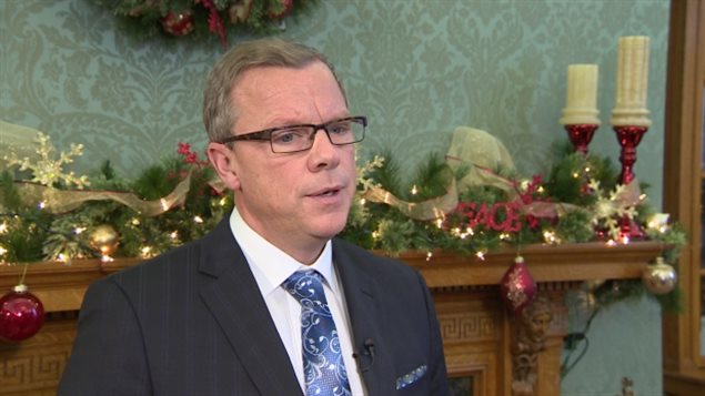 Le premier ministre de la Saskatchewan, Brad Wall. Le premier ministre de la Saskatchewan, Brad Wall.