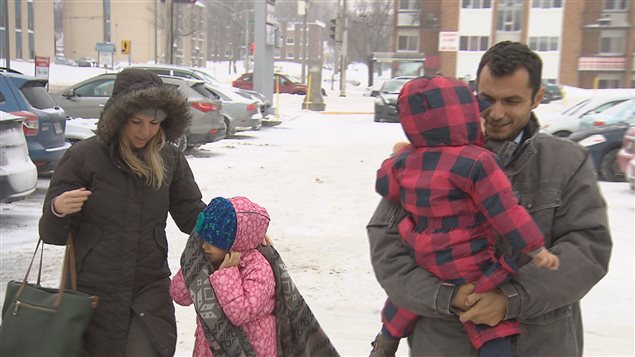 La famille Sabeh a connu sa première tempête de neige La famille Sabeh a connu sa première tempête de neige