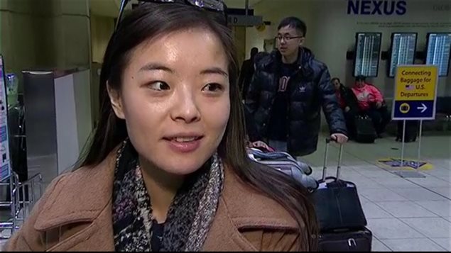 Bing Feng, une des passagères de l'avion Bing Feng, une des passagères de l'avion