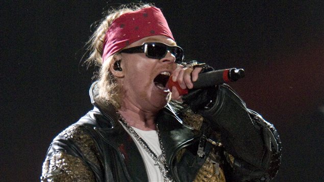 Axl Rose chanteur de Guns N'Roses en 2010 Axl Rose chanteur de Guns N'Roses en 2010