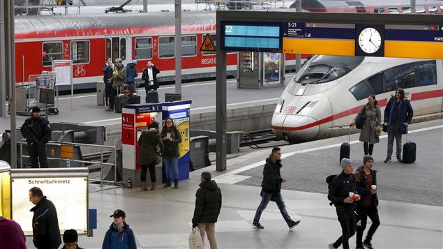Une gare de Munich Une gare de Munich